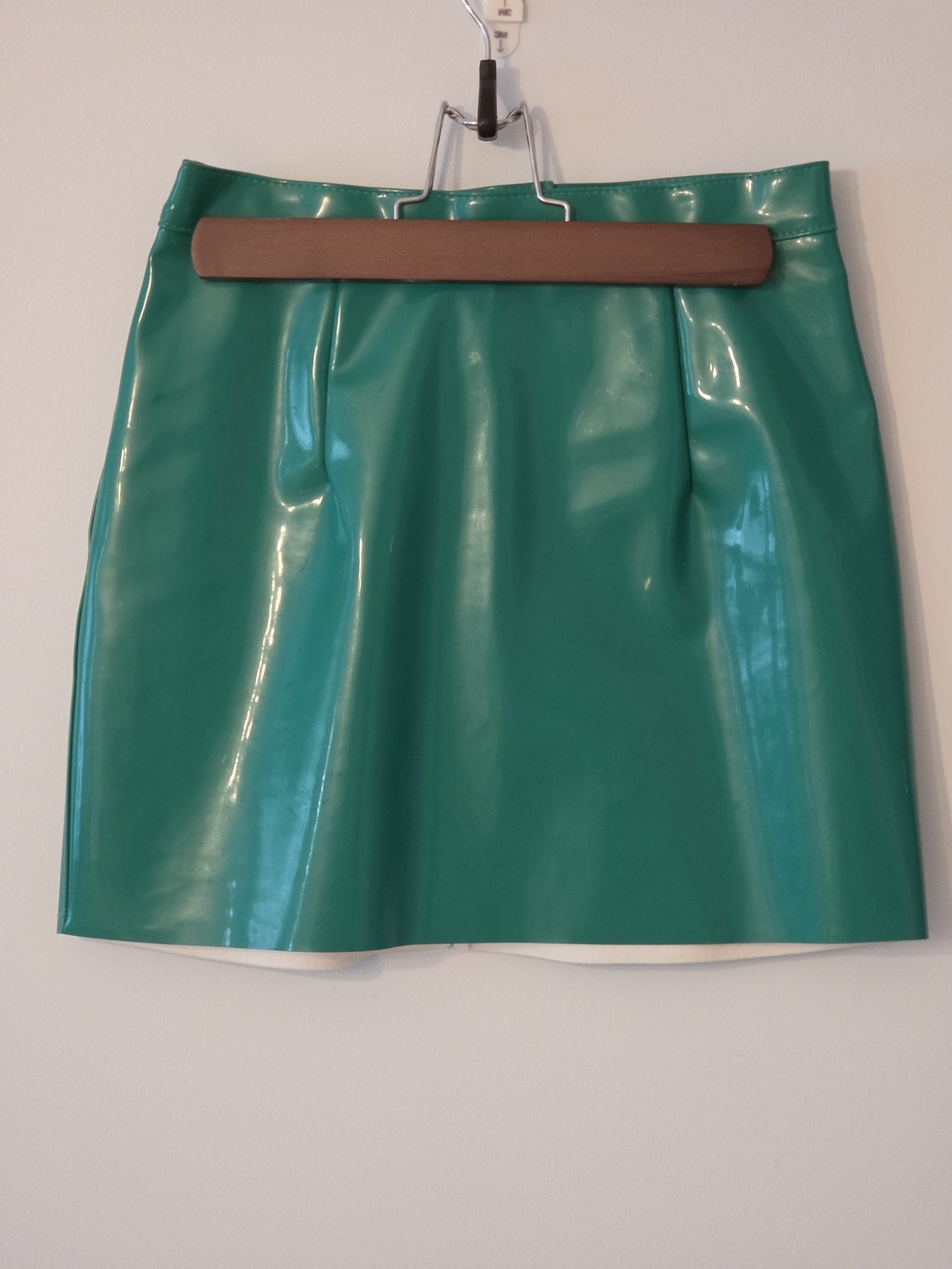 American Apparel 2013 Green Patent Mini Skirt - Women